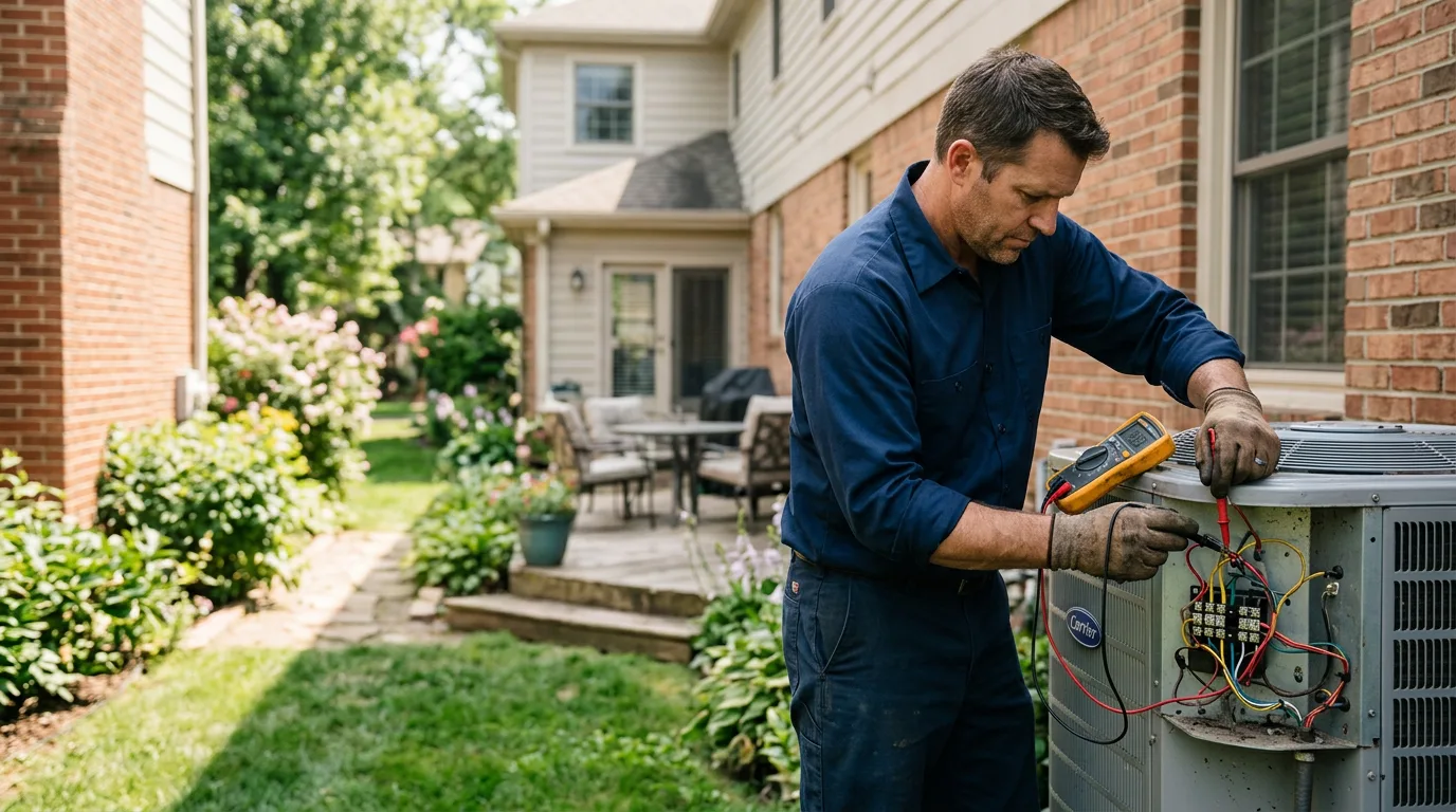 HVAC technician working near Weldon, NC